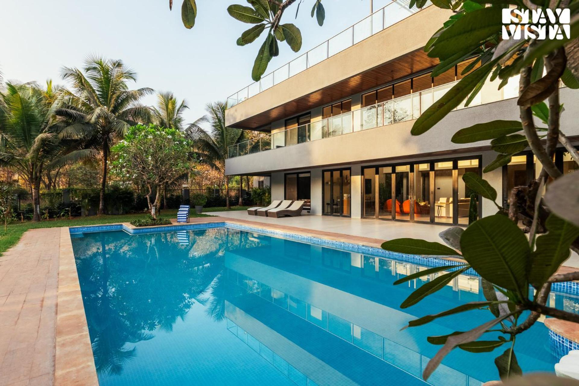 Reflection House By Stayvista With Pool, Terrace Bar, Indoor Games & Exquisite Interiors In A Nutshell Alībāg Exteriör bild