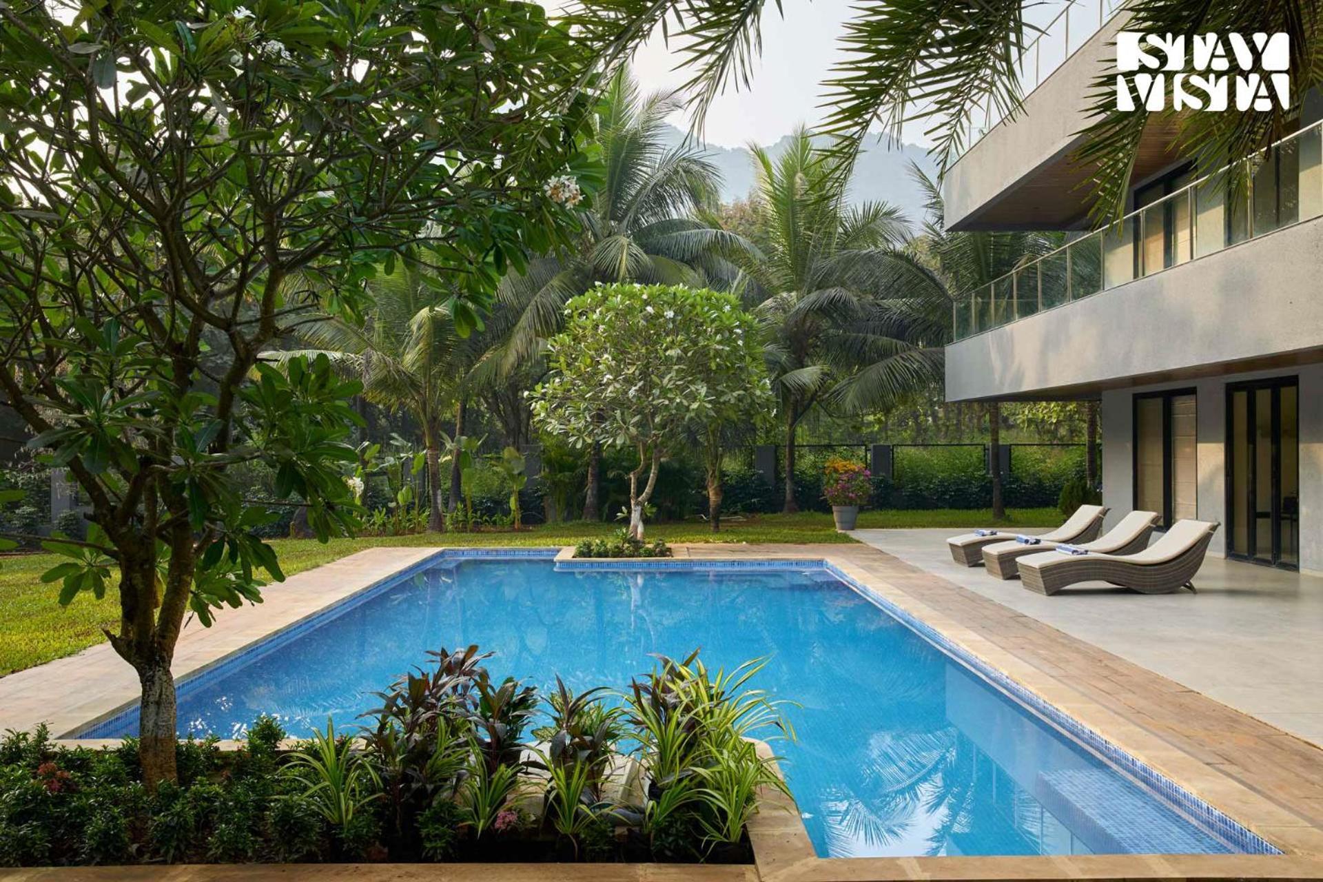Reflection House By Stayvista With Pool, Terrace Bar, Indoor Games & Exquisite Interiors In A Nutshell Alībāg Exteriör bild